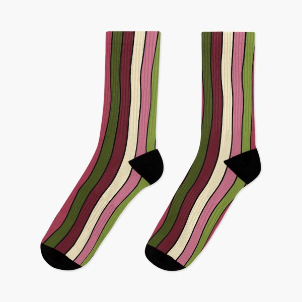 Item preview, Vertical Stripes Vintage Classic Christmas Pattern Black Stripes Reverse Variant  designed and sold by quirkycounselor.