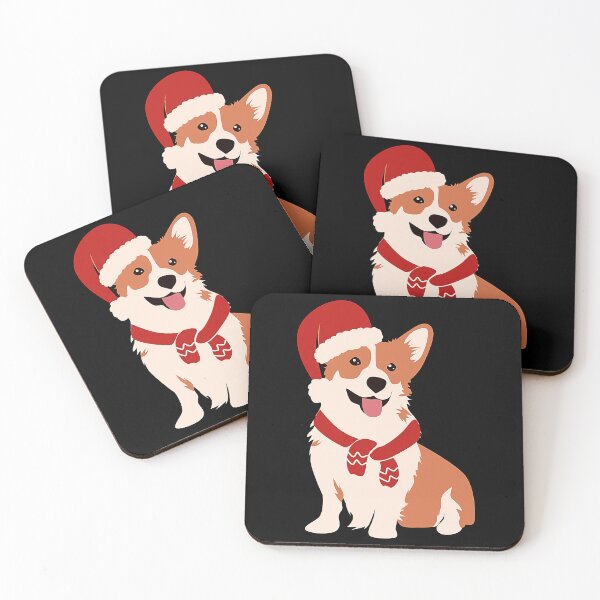 Item preview,  Christmas Corgi Wearing Santa Hat designed and sold by stylishdzign.