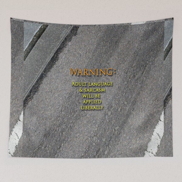 Item preview, Sarcasm Warning designed and sold by AuntyReni.