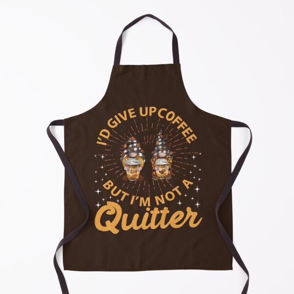 Item preview, I'D GIVE UP COFFEE BUT I'M NO QUITTER, A Family of Gnomes Coffee Drinkers designed and sold by GypsyMagic.