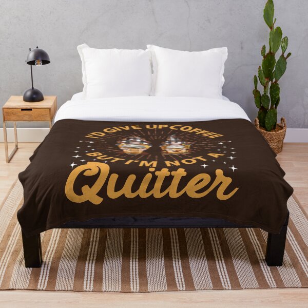 Item preview, I'D GIVE UP COFFEE BUT I'M NO QUITTER, A Family of Gnomes Coffee Drinkers designed and sold by GypsyMagic.