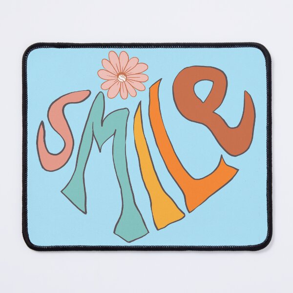 Item preview, SMILE in Groovy Retro 70s Style designed and sold by ElaMilkoDESIGN.