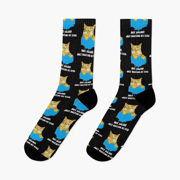 Item preview, Cat is not asleep. Just resting my eyes.  designed and sold by Cowboy Folly.