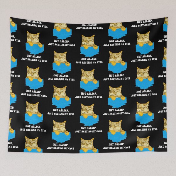 Item preview, Cat is not asleep. Just resting my eyes.  designed and sold by Cowboy Folly.