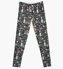 Cute rabbits (dark blue) Leggings