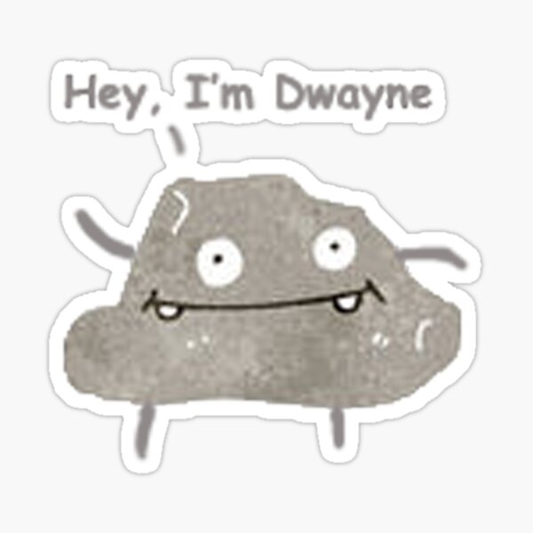 Dwayne the rock Johnson 1990's funny picture  Sticker for Sale by  nydollarslice