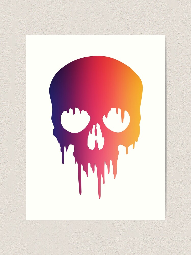 Melting Skull Print