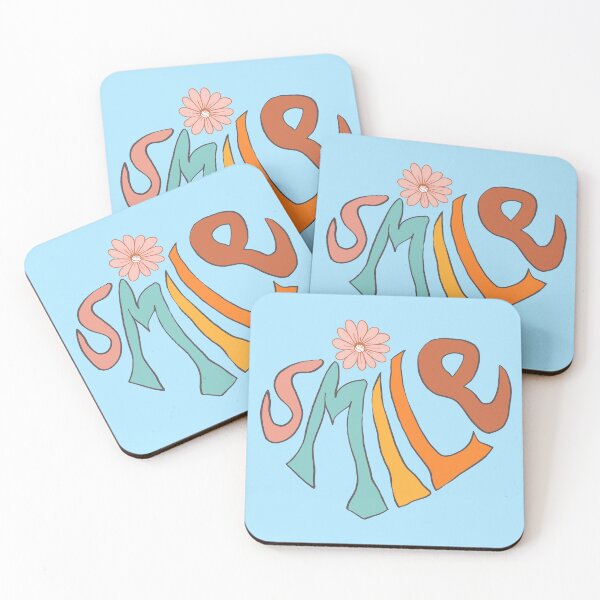 Item preview, SMILE in Groovy Retro 70s Style designed and sold by ElaMilkoDESIGN.