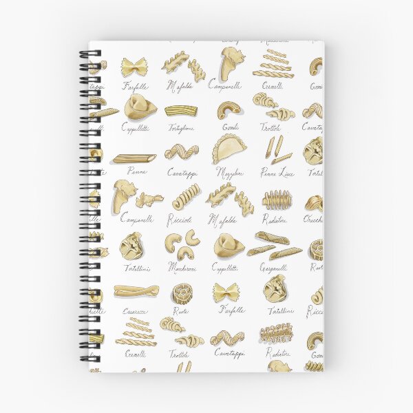 Item preview, Italian Pasta Shapes on white background designed and sold by Valerie Hamill.