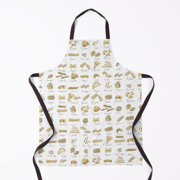 Item preview, Italian Pasta Shapes on white background designed and sold by Valerie Hamill.
