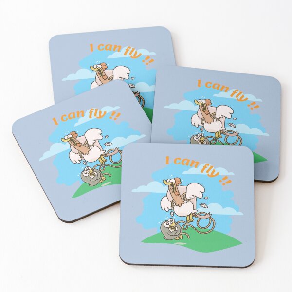 Item preview, I Can Fly !! - Funny Chicken want to Fly designed and sold by tnwbank.