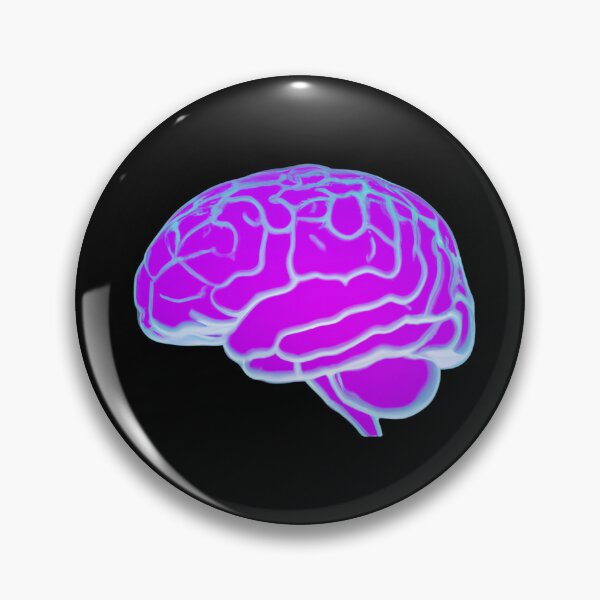 Item preview, Futuristic Neon Human Brain - Neuroscience, Psych, Psychiatrist, Neuron, Dopamine, Serotonin, Mental Health, Mental Illness, Depression, Anxiety designed and sold by jadedscientist.