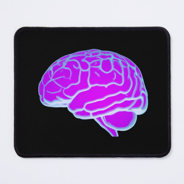Item preview, Futuristic Neon Human Brain - Neuroscience, Psych, Psychiatrist, Neuron, Dopamine, Serotonin, Mental Health, Mental Illness, Depression, Anxiety designed and sold by jadedscientist.