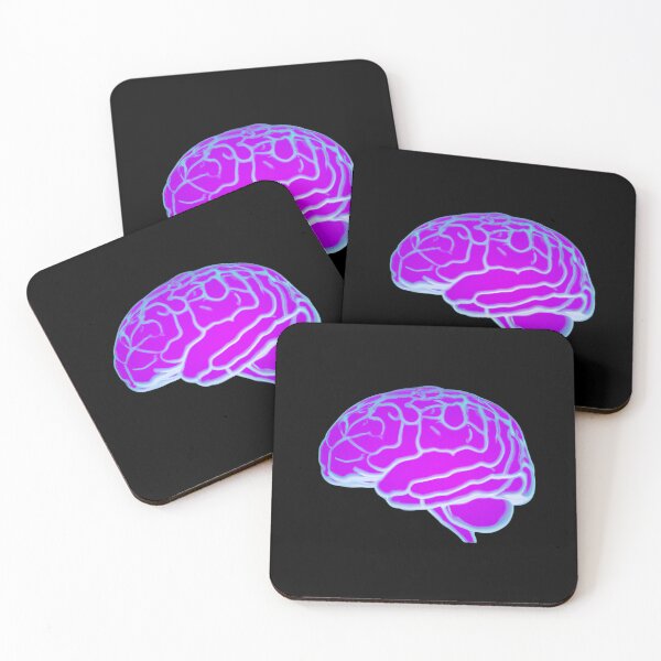 Item preview, Futuristic Neon Human Brain - Neuroscience, Psych, Psychiatrist, Neuron, Dopamine, Serotonin, Mental Health, Mental Illness, Depression, Anxiety designed and sold by jadedscientist.