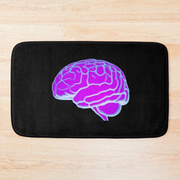 Item preview, Futuristic Neon Human Brain - Neuroscience, Psych, Psychiatrist, Neuron, Dopamine, Serotonin, Mental Health, Mental Illness, Depression, Anxiety designed and sold by jadedscientist.