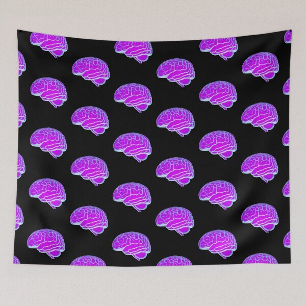 Item preview, Futuristic Neon Human Brain - Neuroscience, Psych, Psychiatrist, Neuron, Dopamine, Serotonin, Mental Health, Mental Illness, Depression, Anxiety designed and sold by jadedscientist.