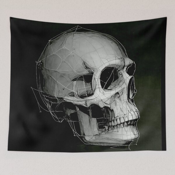 Item preview, Wireframe Skull designed and sold by mikecosper.