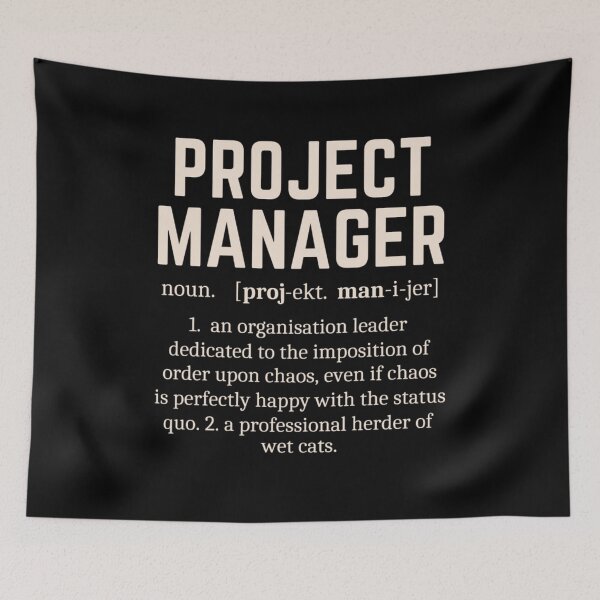 Item preview, Funny Project Manager Dictionary Definition designed and sold by chetan786.