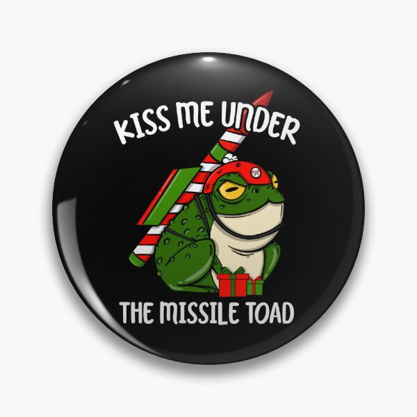 Item preview, Kiss Me Under The Missile Toad Funny Christmas  designed and sold by JessieJune.