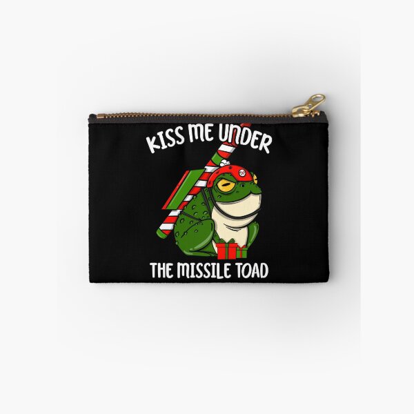 Item preview, Kiss Me Under The Missile Toad Funny Christmas  designed and sold by JessieJune.