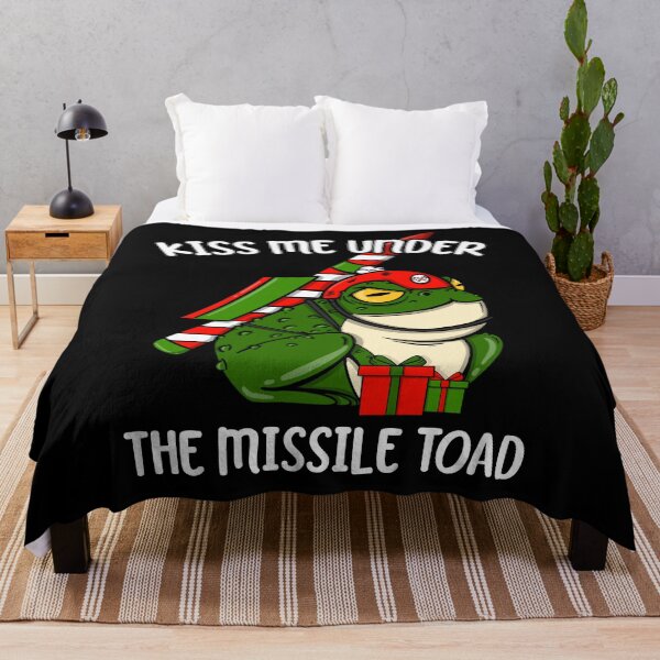 Item preview, Kiss Me Under The Missile Toad Funny Christmas  designed and sold by JessieJune.
