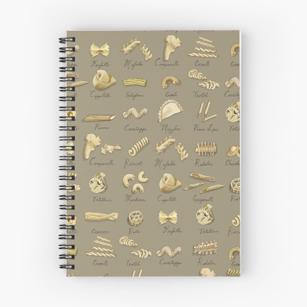 Item preview, Italian Pasta Shapes on taupe background designed and sold by Valerie Hamill.