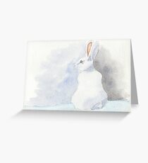 White Rabbit Greeting Card