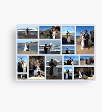 Andre & Sue on the Beach Canvas Print