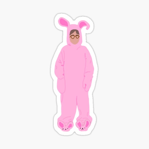 "A Christmas Story Bunny" Sticker for Sale by abbie-kae | Redbubble
