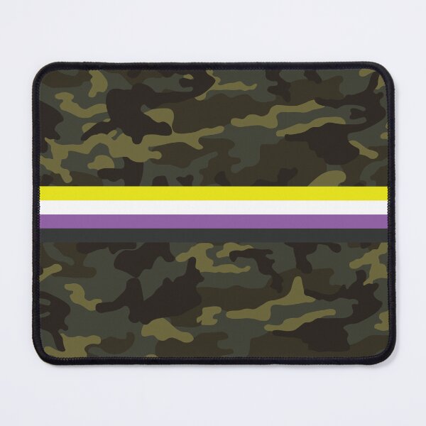 Item preview, Camo Nonbinary Pride designed and sold by Zillberry.