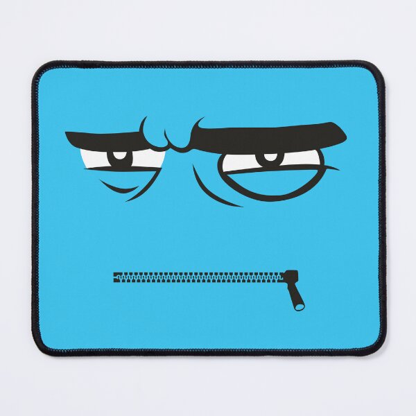 Item preview, That's My Happy Face - Funny Angry Face Expression (Blue Version) designed and sold by Abhishek Goldar.