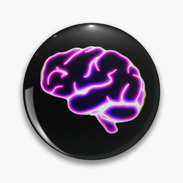 Item preview, Futuristic Neon Human Brain - Psychology, Neuroscience, Psych, Psychiatrist, Neuron, Dopamine, Serotonin, Mental Health, Mental Illness, Depression, Anxiety designed and sold by jadedscientist.