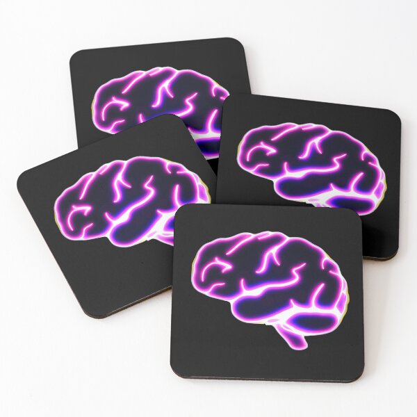Item preview, Futuristic Neon Human Brain - Psychology, Neuroscience, Psych, Psychiatrist, Neuron, Dopamine, Serotonin, Mental Health, Mental Illness, Depression, Anxiety designed and sold by jadedscientist.
