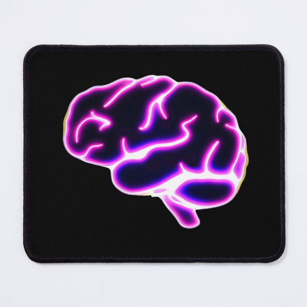 Item preview, Futuristic Neon Human Brain - Psychology, Neuroscience, Psych, Psychiatrist, Neuron, Dopamine, Serotonin, Mental Health, Mental Illness, Depression, Anxiety designed and sold by jadedscientist.