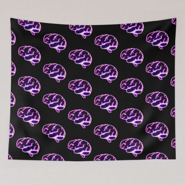 Item preview, Futuristic Neon Human Brain - Psychology, Neuroscience, Psych, Psychiatrist, Neuron, Dopamine, Serotonin, Mental Health, Mental Illness, Depression, Anxiety designed and sold by jadedscientist.