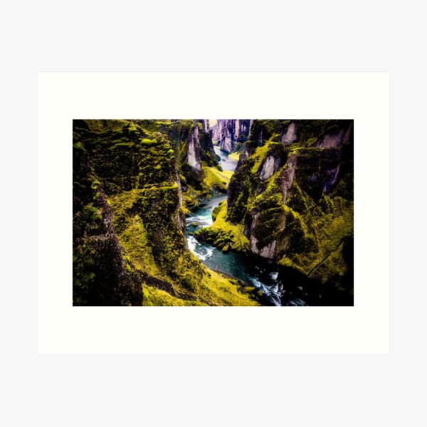 Canyon of Fjadrargljufur Art Print