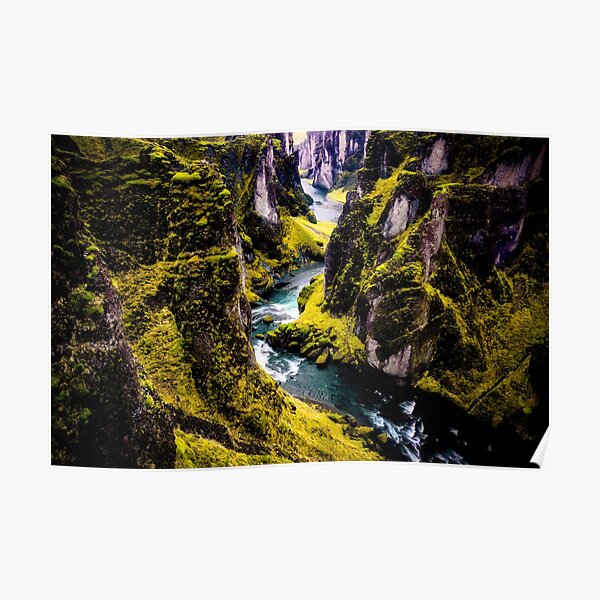 Canyon of Fjadrargljufur Poster