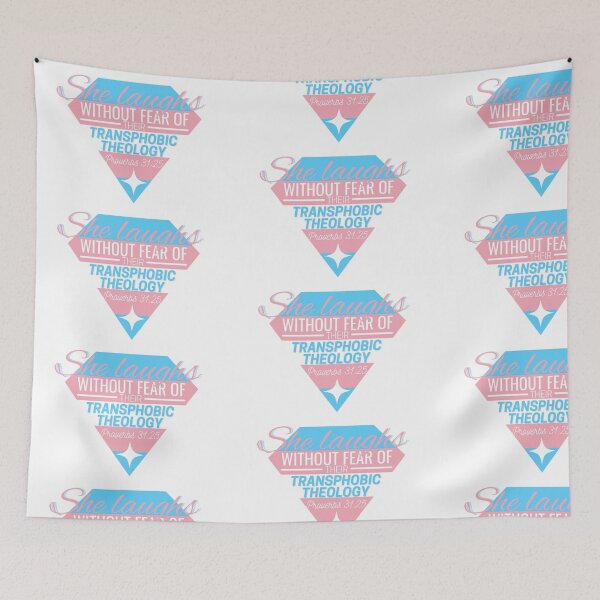 Item preview, She Laughs without Fear of their Transphobic Theology designed and sold by holyqueerit.