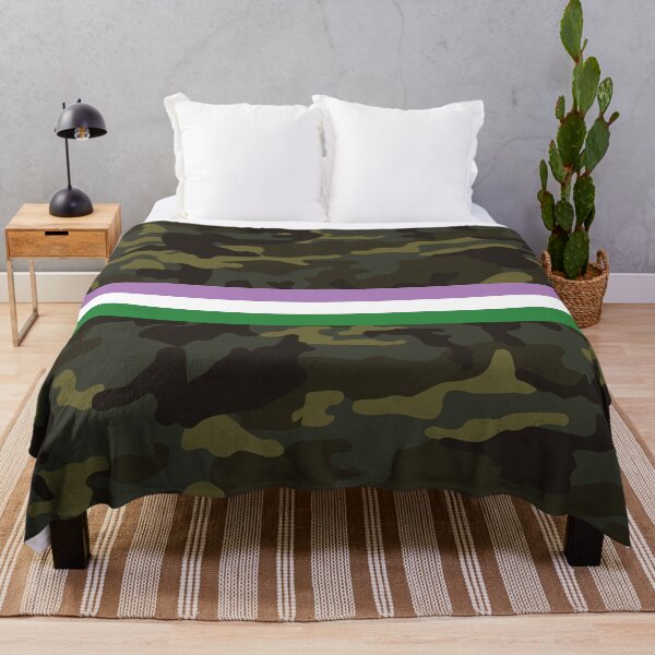 Item preview, Camo Genderqueer Pride designed and sold by Zillberry.