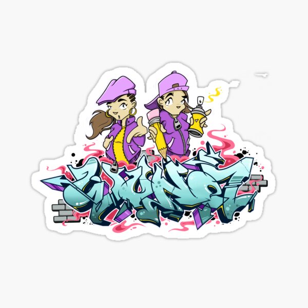 Aperçu de l'œuvre Bgirls graffiti créée et vendue par Wounyz.