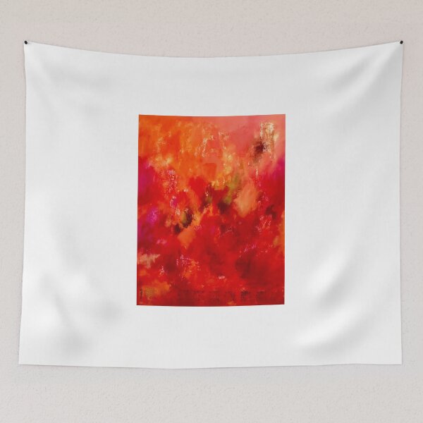 Item preview, Celebrations orange abstract  designed and sold by Sukhpal Grewal Ethnic Art.