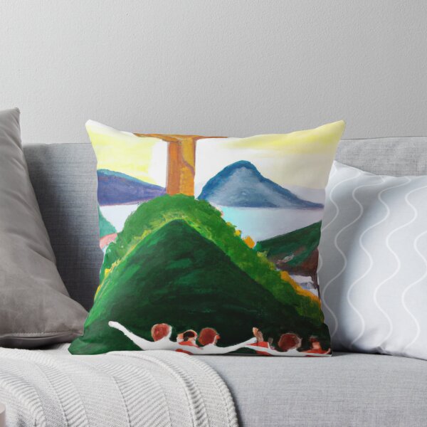 Item preview, Chilled Christ the Redeemer Sugar Loaf Mountain Scene with Samba Dancers designed and sold by junkandpop.