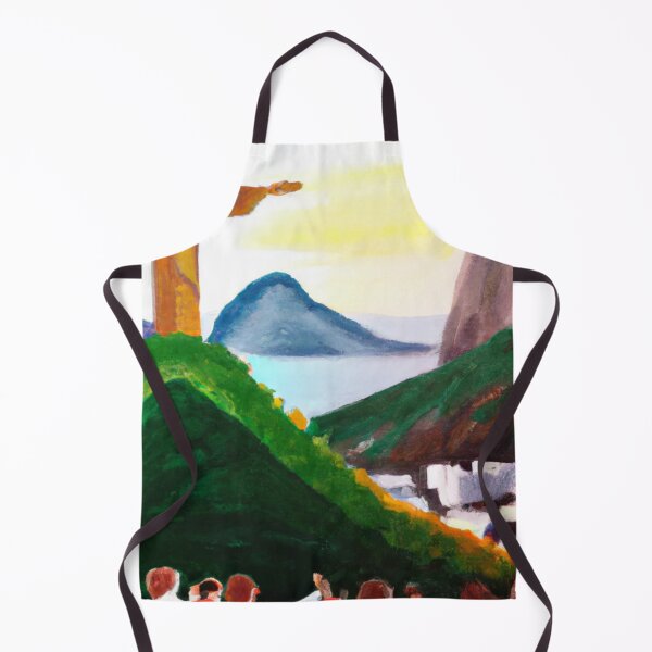 Item preview, Chilled Christ the Redeemer Sugar Loaf Mountain Scene with Samba Dancers designed and sold by junkandpop.