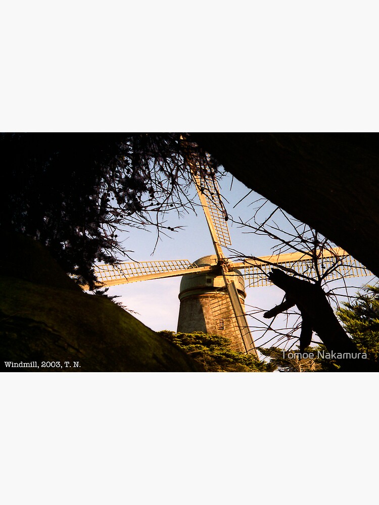 Thumbnail 3 of 3, Art Print, Windmill from Rear designed and sold by tomoenk6.