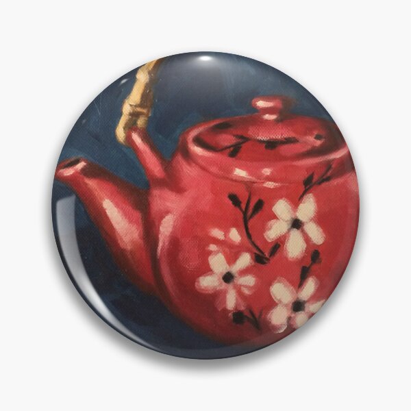Item preview, The Red Teapot. Oil on linen. designed and sold by Elizabeth Moore Golding.