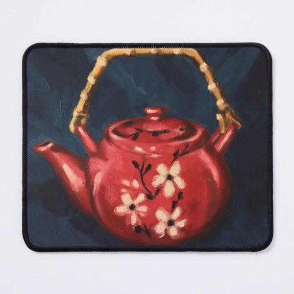 Item preview, The Red Teapot. Oil on linen. designed and sold by Elizabeth Moore Golding.