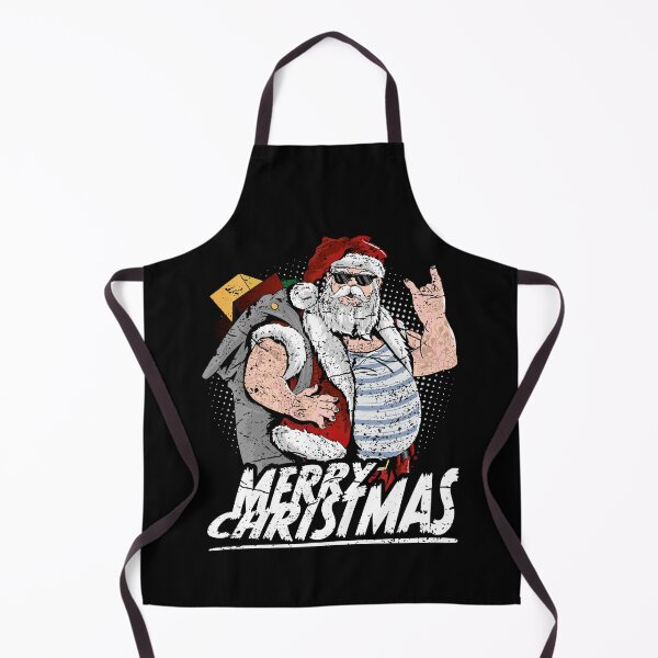 Item preview, Merry Christmas cool tattooed Santa Claus wearing sunglasses designed and sold by MatSa007.