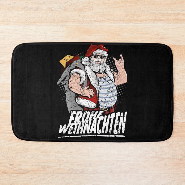 Artikelvorschau, Frohe Weihnachten cooler tätowierter Weihnachtsmann mit Sonnenbrille entworfen und verkauft von MatSa007.