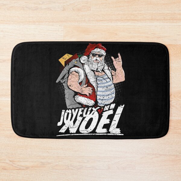 Artikelvorschau, Joyeux noël cooler tätowierter Weihnachtsmann mit Sonnenbrille entworfen und verkauft von MatSa007.