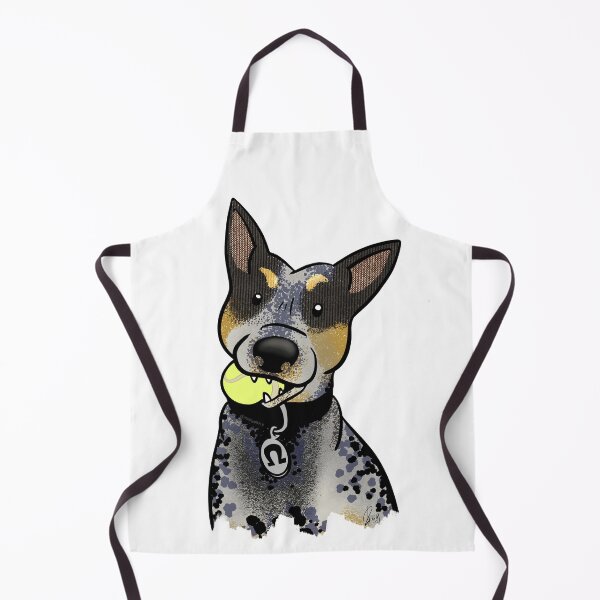 Item preview, Artistic Drawing of an Australian Cattle Dog Playing Fetch designed and sold by sidehustledog.